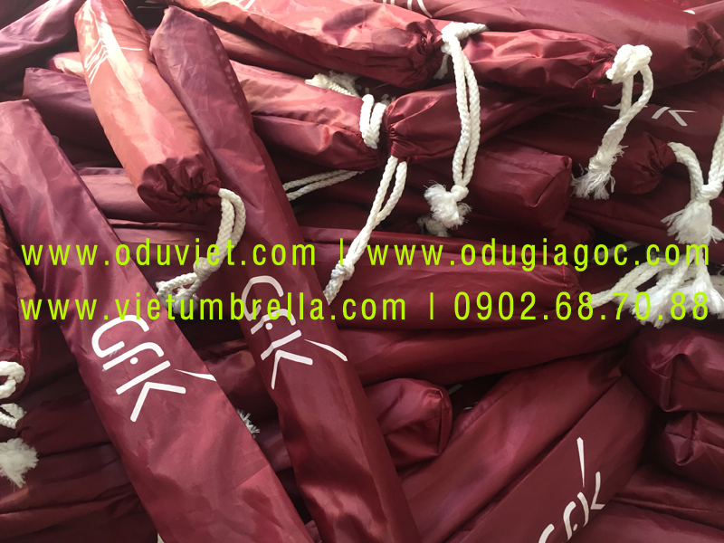 xưởng sản xuất ô dù cầm tay in logo quảng cáo